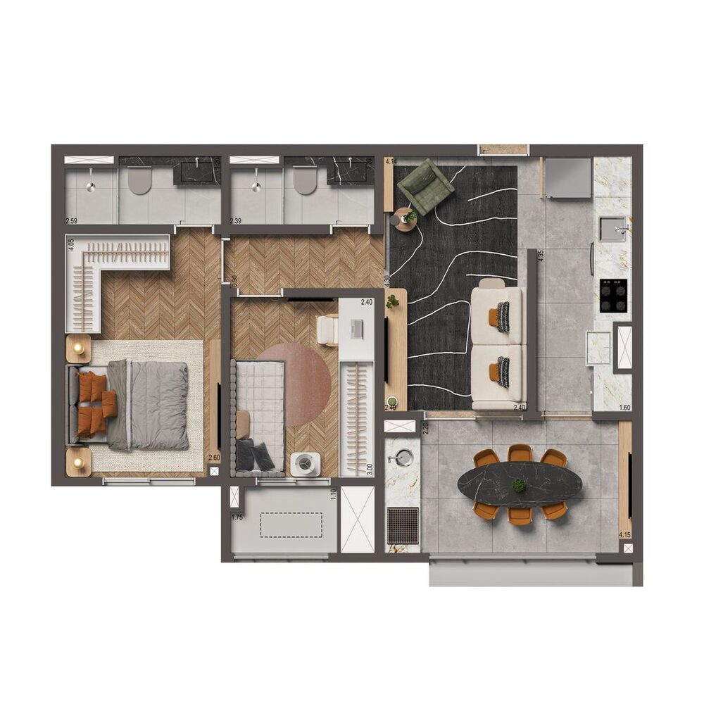 Apartamento, 2 quartos, 74 m² - Foto 5