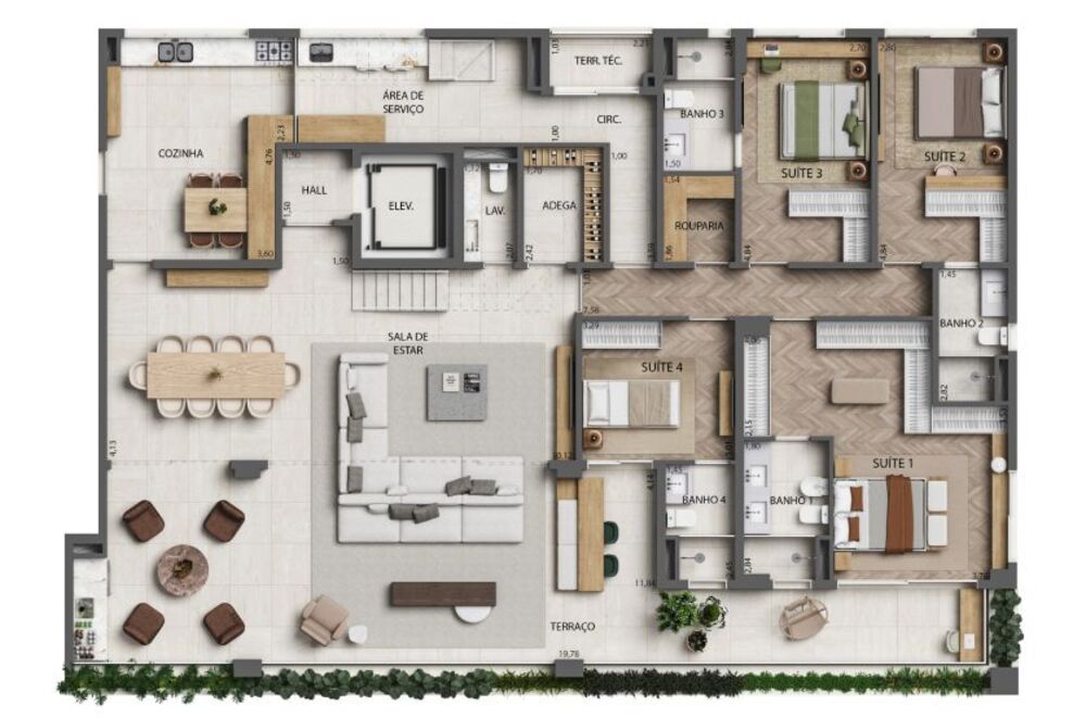 Apartamento, 4 quartos, 241 m² - Foto 22