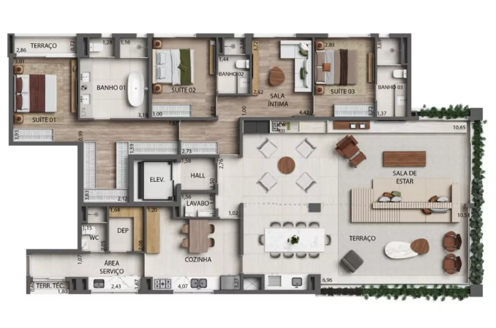 Apartamento, 4 quartos, 241 m² - Foto 1