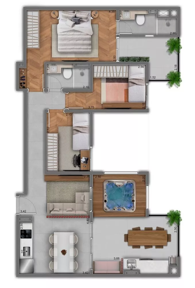 Apartamento à venda com 2 quartos, 40m² - Foto 1