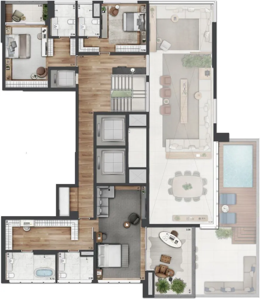 Cobertura, 4 quartos, 585 m² - Foto 2