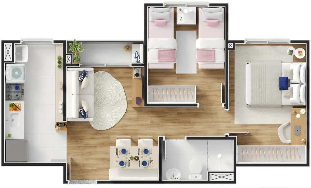 Apartamento, 2 quartos, 42 m² - Foto 6