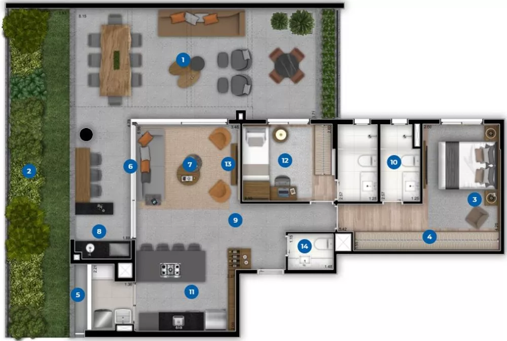 Apartamento à venda com 2 quartos, 145m² - Foto 6