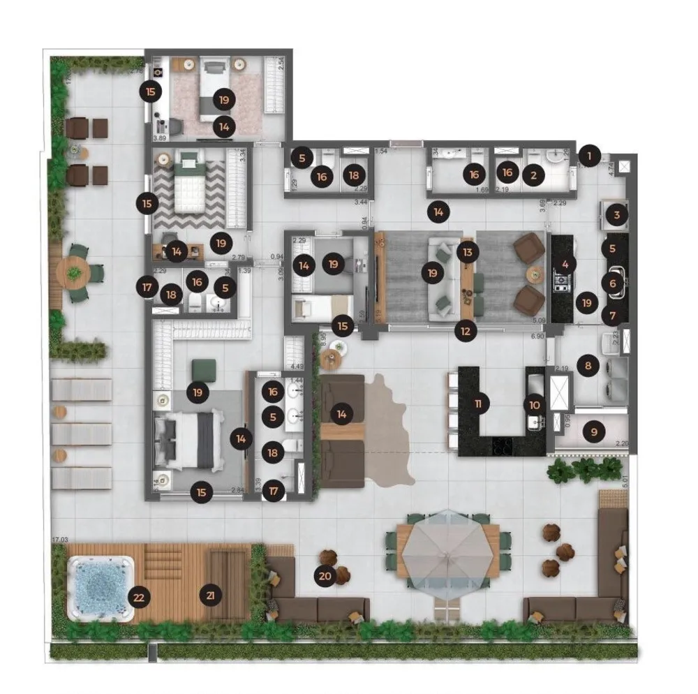 Apartamento, 4 quartos, 213 m² - Foto 4