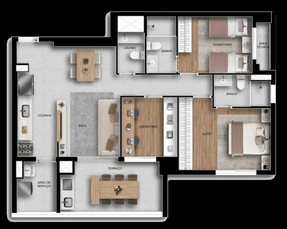 Apartamento, 1 quarto, 35 m² - Foto 2