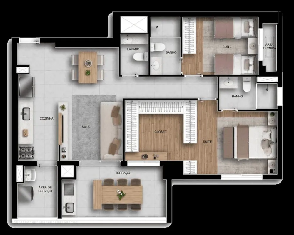 Apartamento, 1 quarto, 35 m² - Foto 8