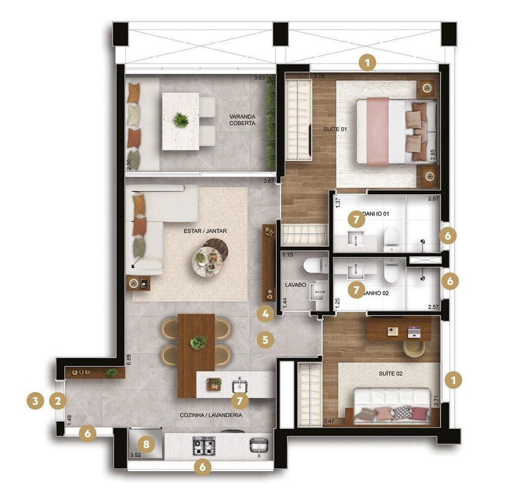 Apartamento, 2 quartos, 78 m² - Foto 20