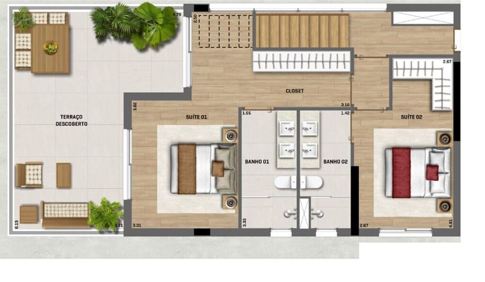 Apartamento, 2 quartos, 223 m² - Foto 3