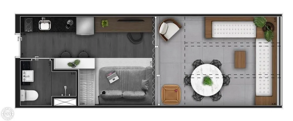 Kitnet-Studio, 24 m² - Foto 4