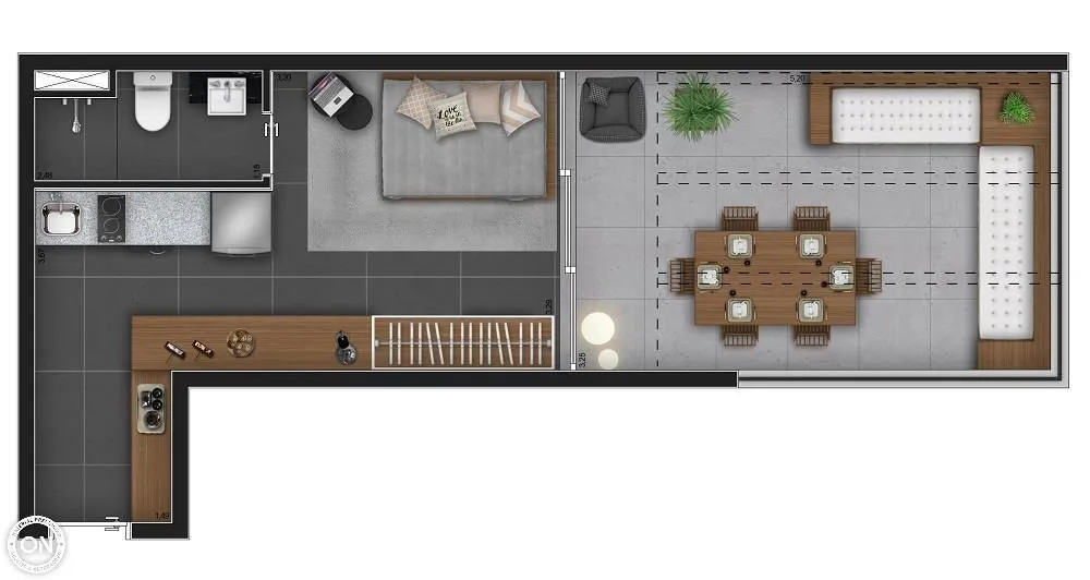 Kitnet-Studio, 24 m² - Foto 12