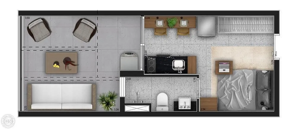 Kitnet-Studio, 24 m² - Foto 8