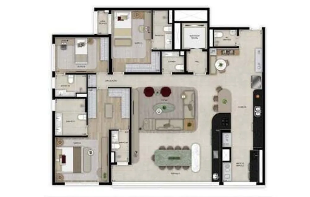 Apartamento, 4 quartos, 221 m² - Foto 5