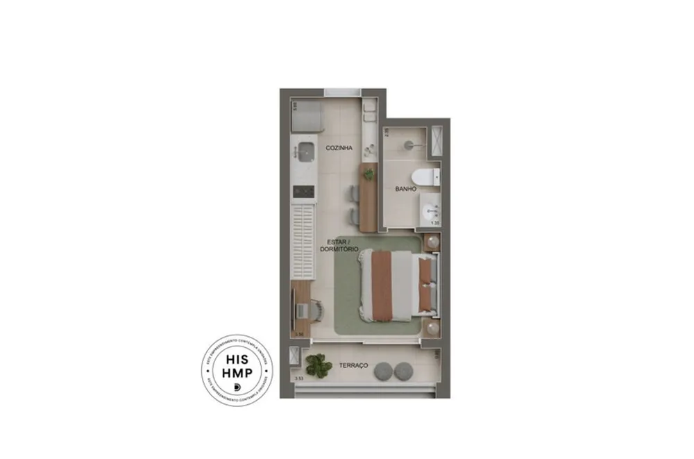 Apartamento, 2 quartos, 56 m² - Foto 12