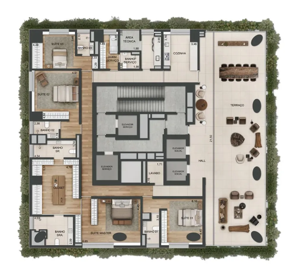 Apartamento, 5 quartos, 1035 m² - Foto 3
