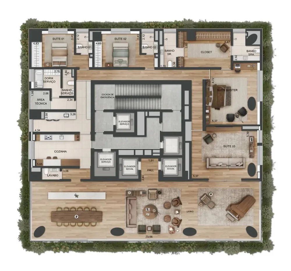 Apartamento, 5 quartos, 1035 m² - Foto 1