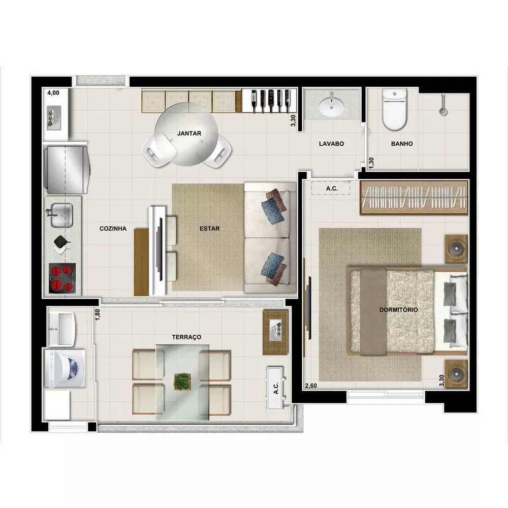 Apartamento, 2 quartos, 58 m² - Foto 6