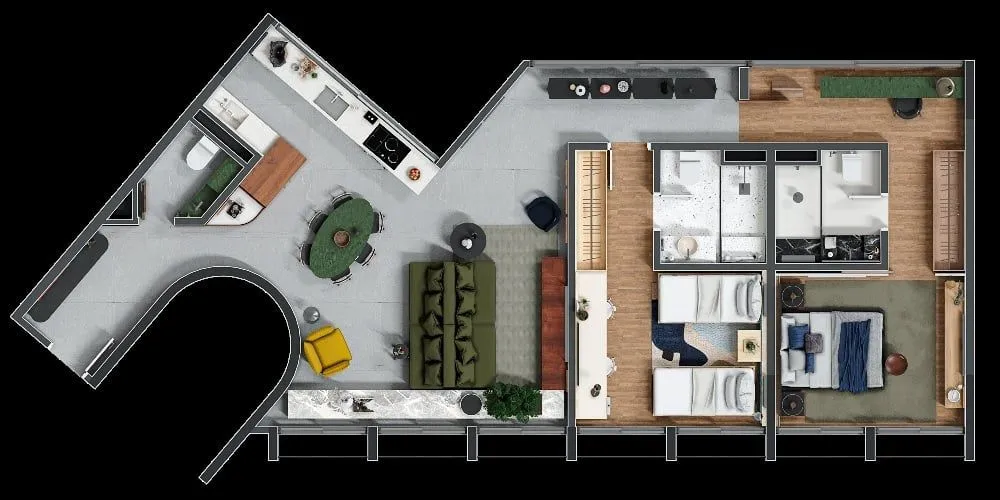 Apartamento, 2 quartos, 111 m² - Foto 1