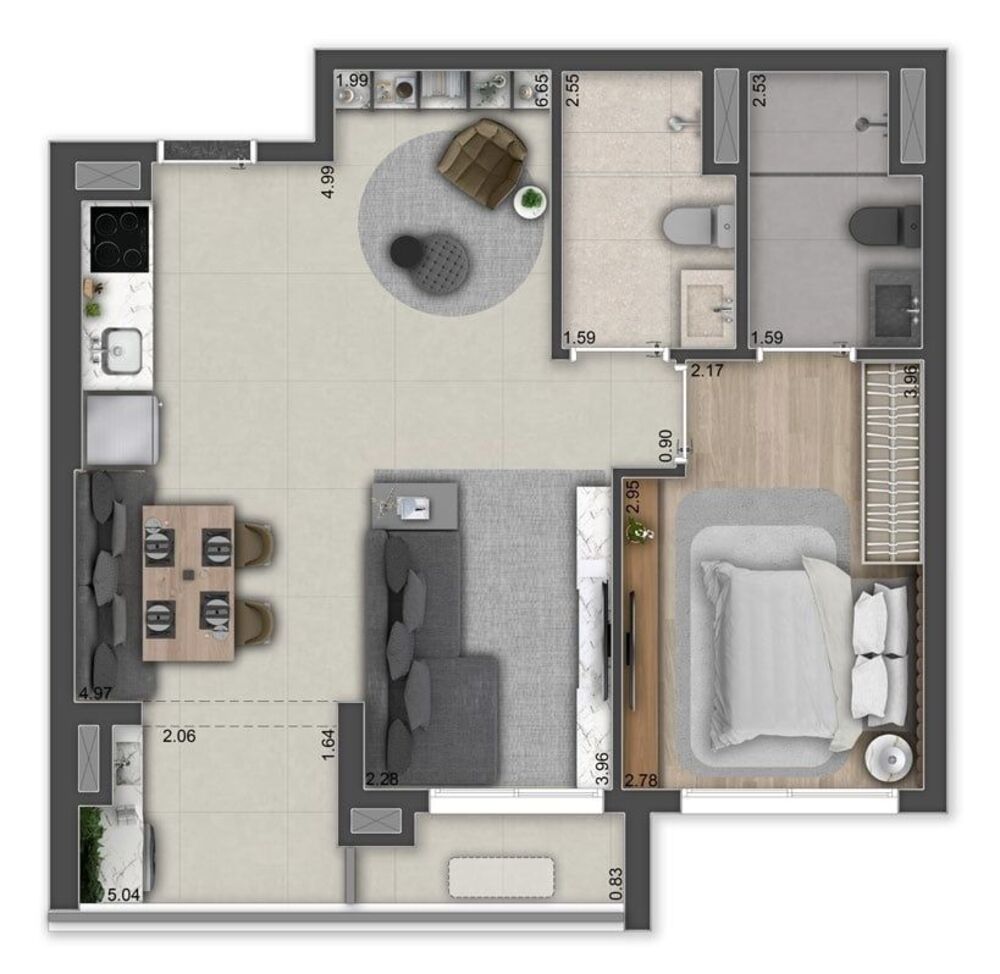 Apartamento, 2 quartos, 55 m² - Foto 10