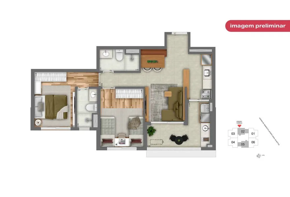 Apartamento, 3 quartos, 88 m² - Foto 24