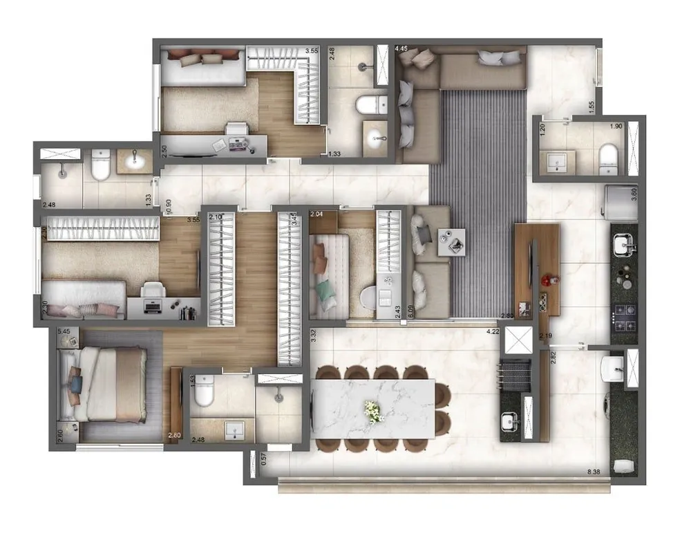 Apartamento, 4 quartos, 120 m² - Foto 6