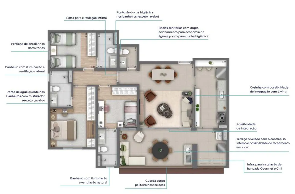 Apartamento, 3 quartos, 114 m² - Foto 12