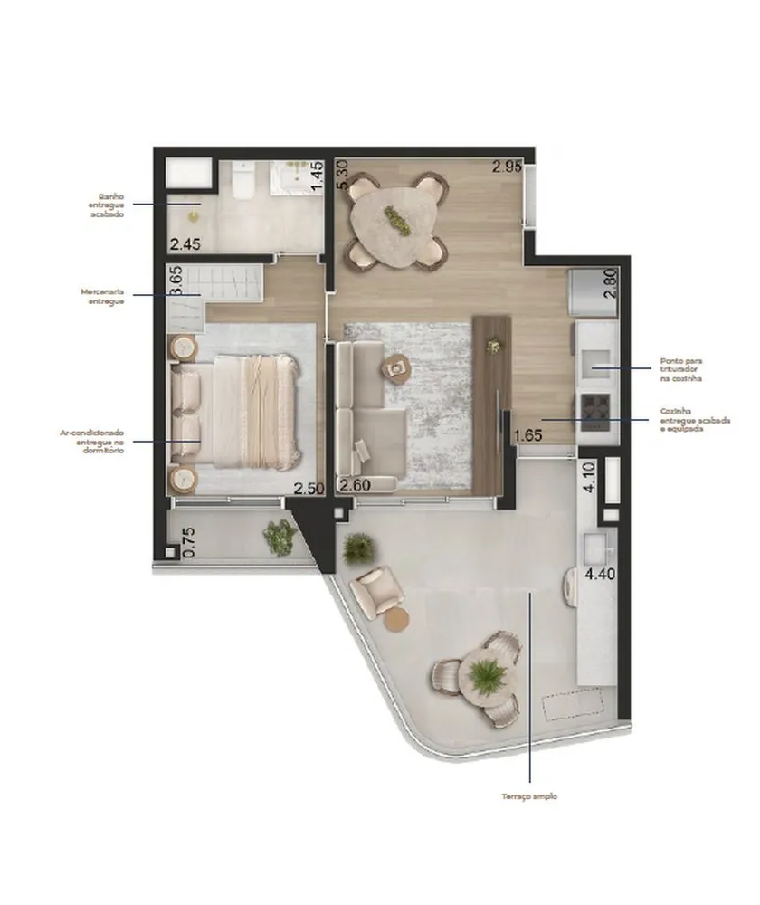 Apartamento, 1 quarto, 45 m² - Foto 7