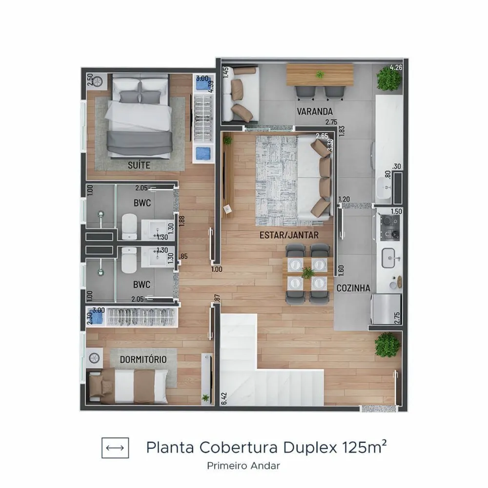 Cobertura, 3 quartos, 125 m² - Foto 8