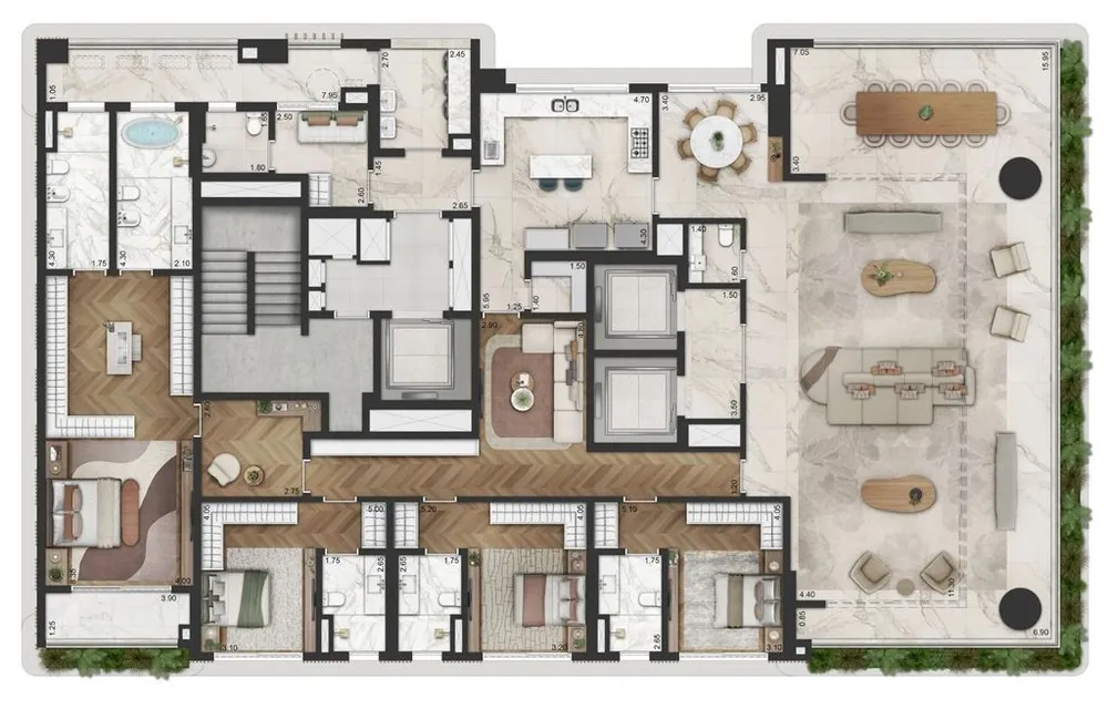 Apartamento, 4 quartos, 345 m² - Foto 11