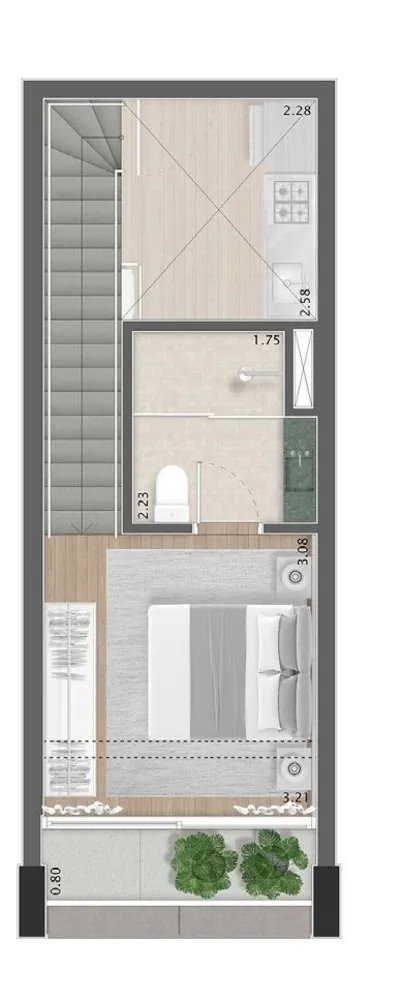 Apartamento, 1 quarto, 53 m² - Foto 2