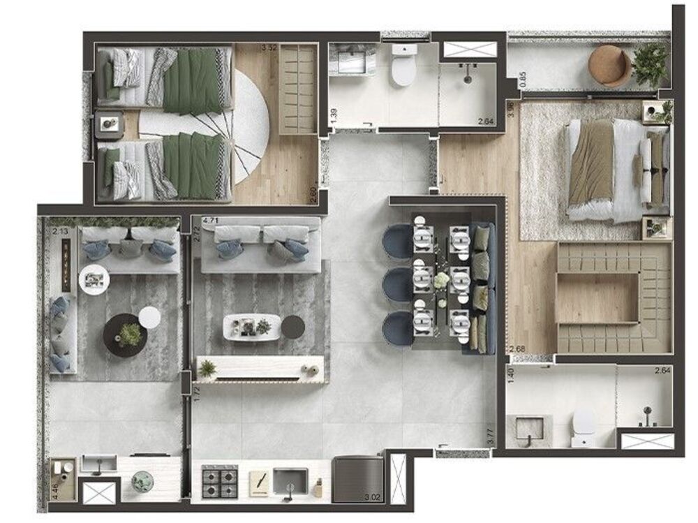 Apartamento, 2 quartos, 38 m² - Foto 14