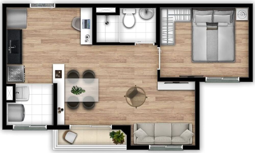 Apartamento, 2 quartos, 32 m² - Foto 6