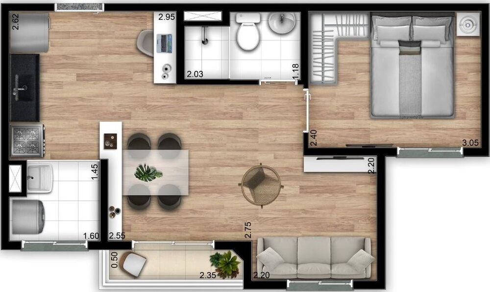 Apartamento, 2 quartos, 32 m² - Foto 10