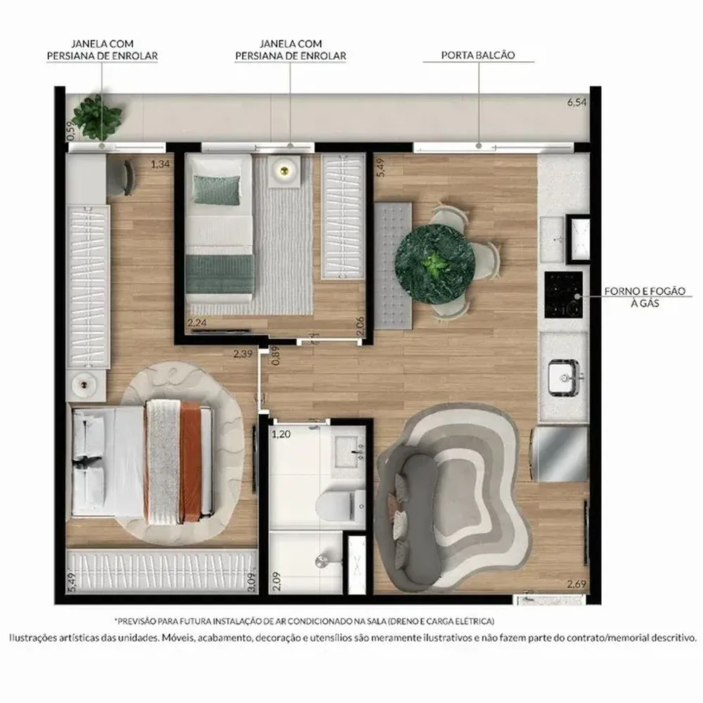 Apartamento, 2 quartos, 42 m² - Foto 11
