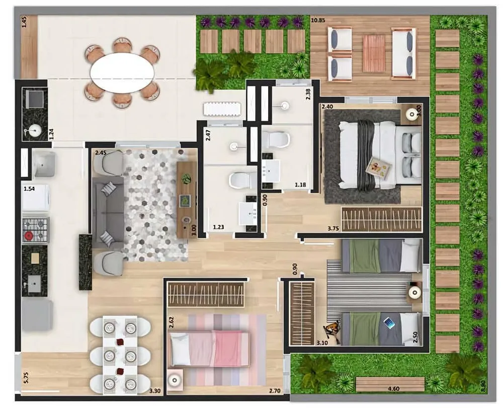 Apartamento, 2 quartos, 52 m² - Foto 24