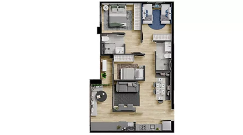 Apartamento à venda com 2 quartos, 57m² - Foto 1