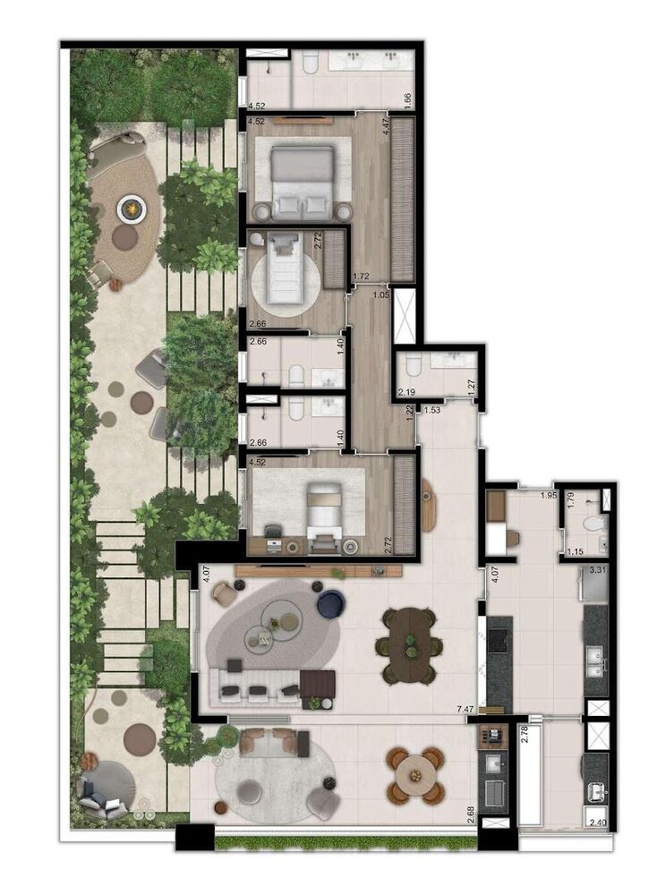 Cobertura à venda com 3 quartos, 250m² - Foto 2