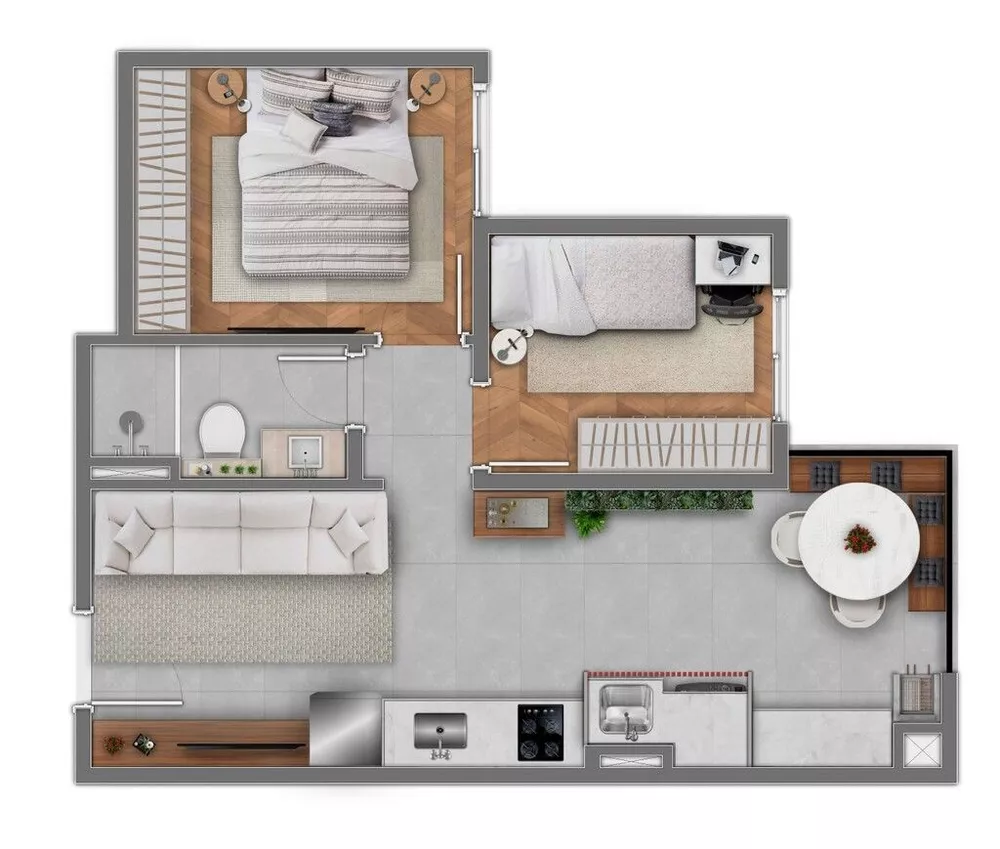 Apartamento à venda com 3 quartos, 60m² - Foto 4