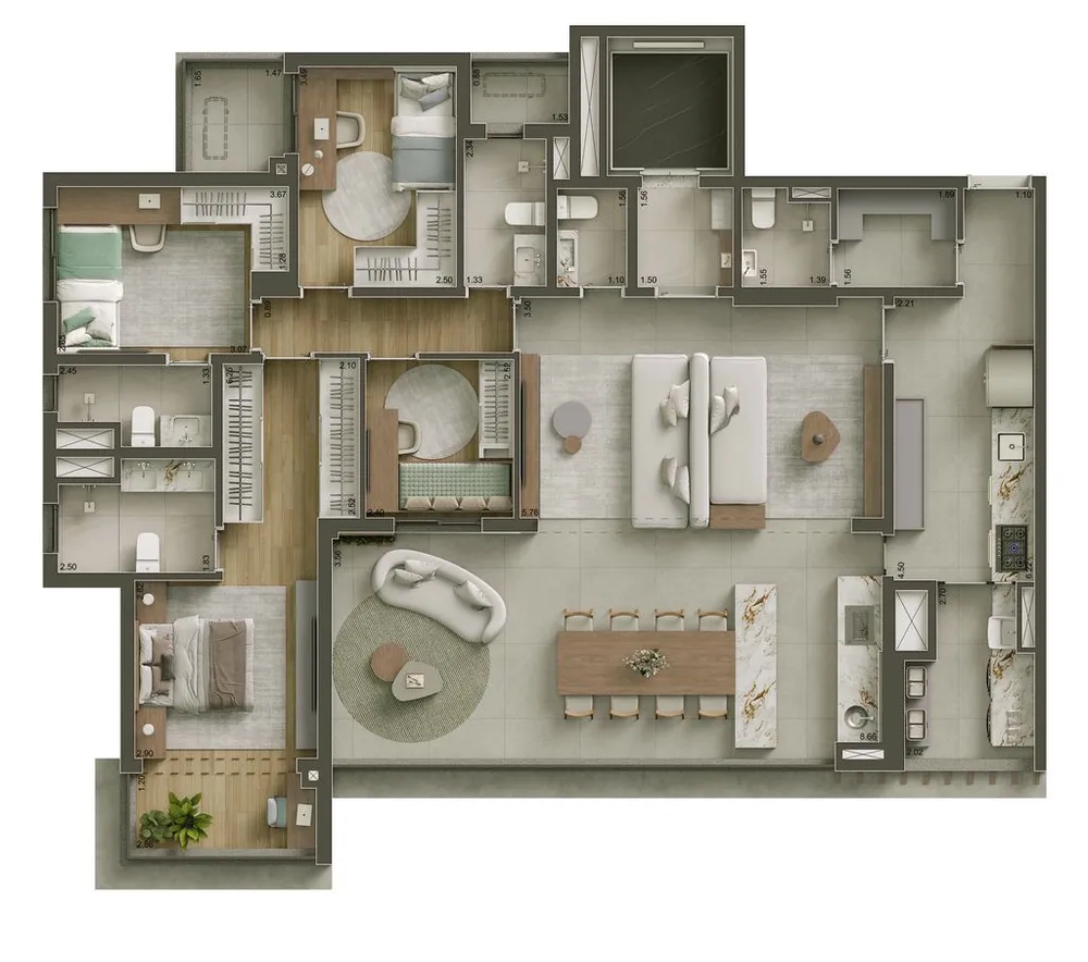 Apartamento, 4 quartos, 273 m² - Foto 4