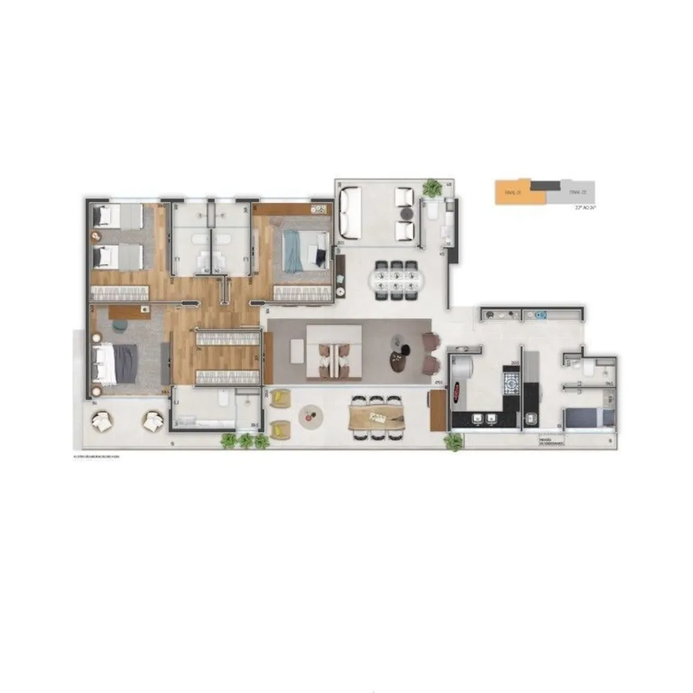 Apartamento, 3 quartos, 93 m² - Foto 7