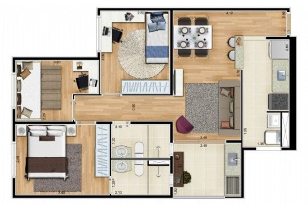 Apartamento, 3 quartos, 58 m² - Foto 27