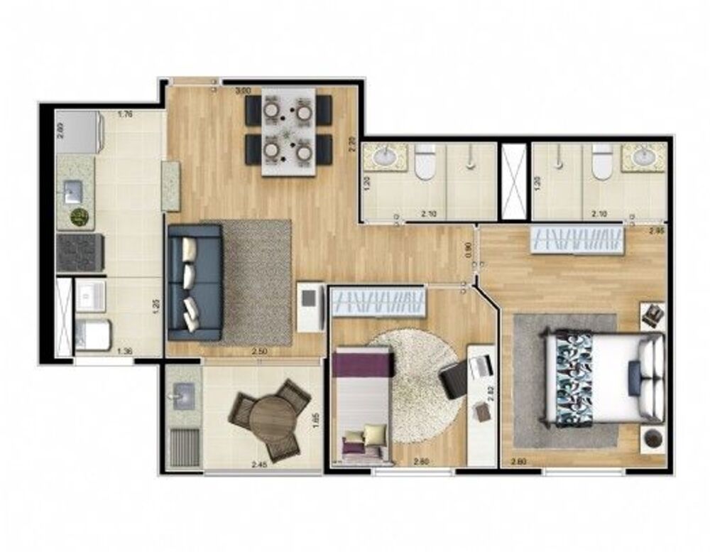 Apartamento, 3 quartos, 58 m² - Foto 24