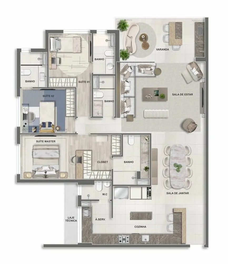 Apartamento, 4 quartos, 316 m² - Foto 6