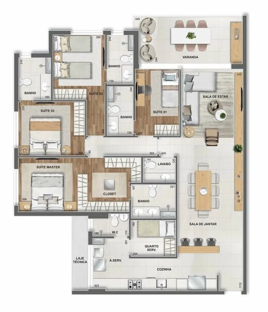 Apartamento, 4 quartos, 316 m² - Foto 4