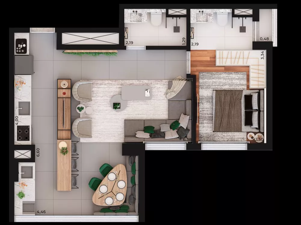 Apartamento, 1 quarto, 44 m² - Foto 34