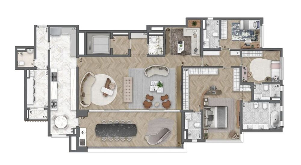 Apartamento, 4 quartos, 185 m² - Foto 4