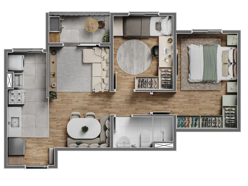 Apartamento, 2 quartos, 44 m² - Foto 10