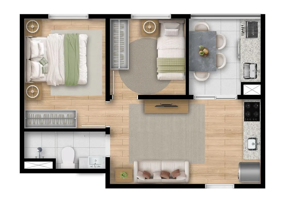 Apartamento, 2 quartos, 35 m² - Foto 5