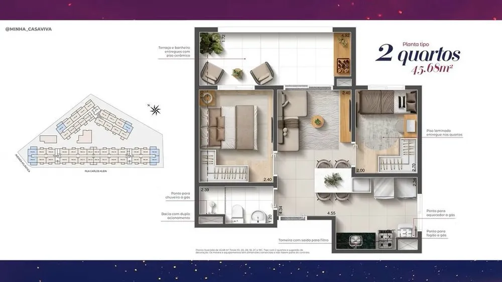Apartamento, 2 quartos, 40 m² - Foto 11