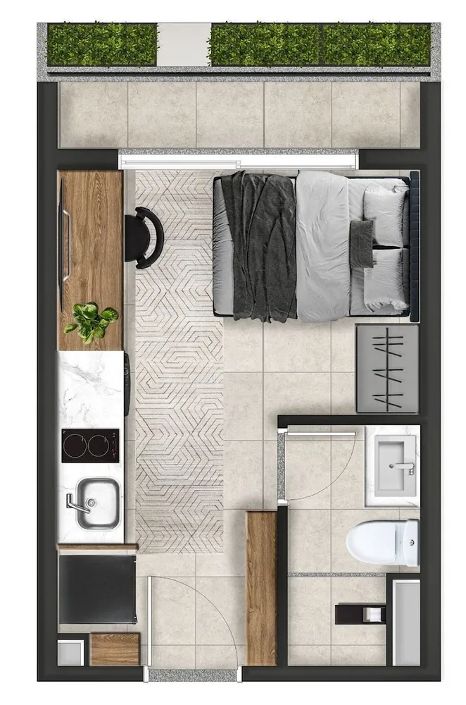 Apartamento, 1 quarto, 33 m² - Foto 7