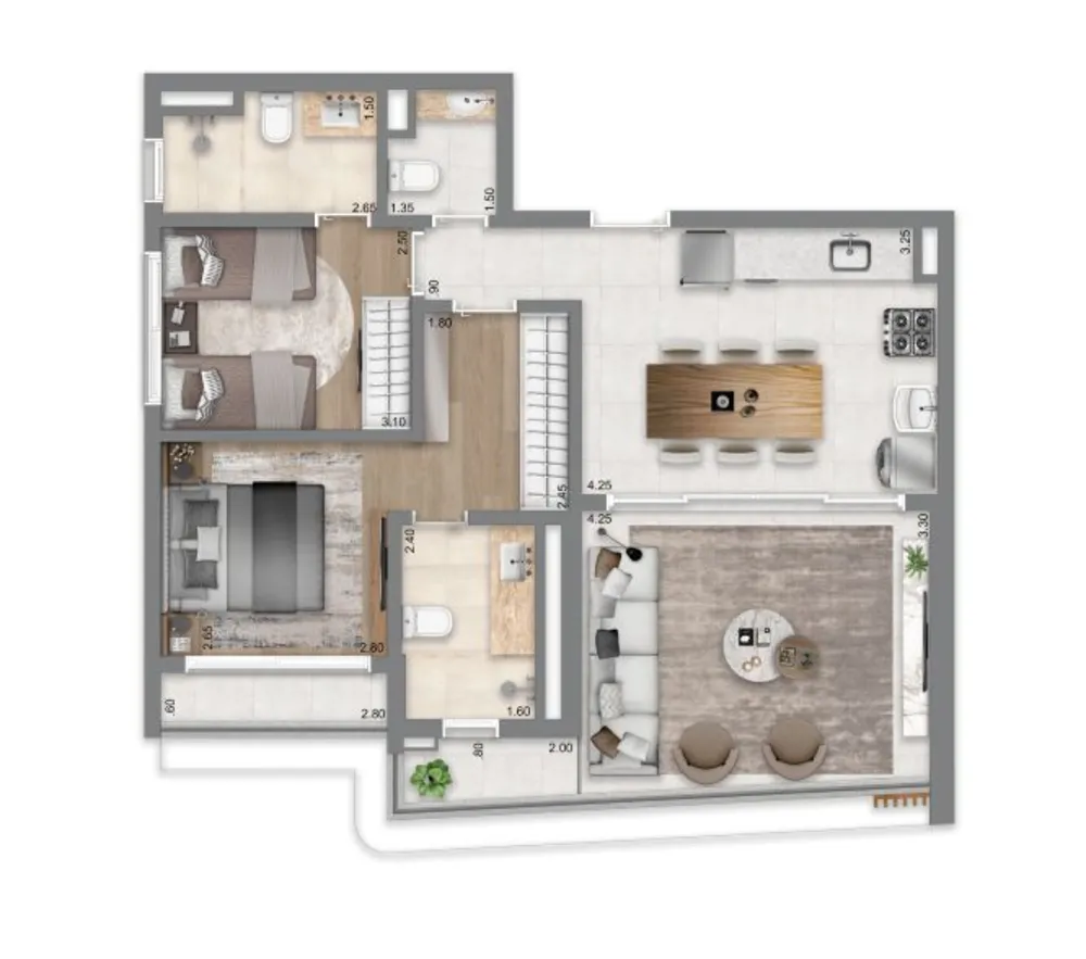 Apartamento, 3 quartos, 84 m² - Foto 11